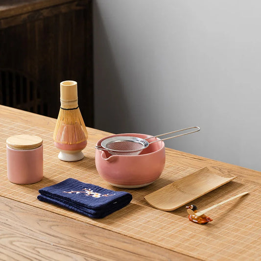Premium Matcha Set - Pink
